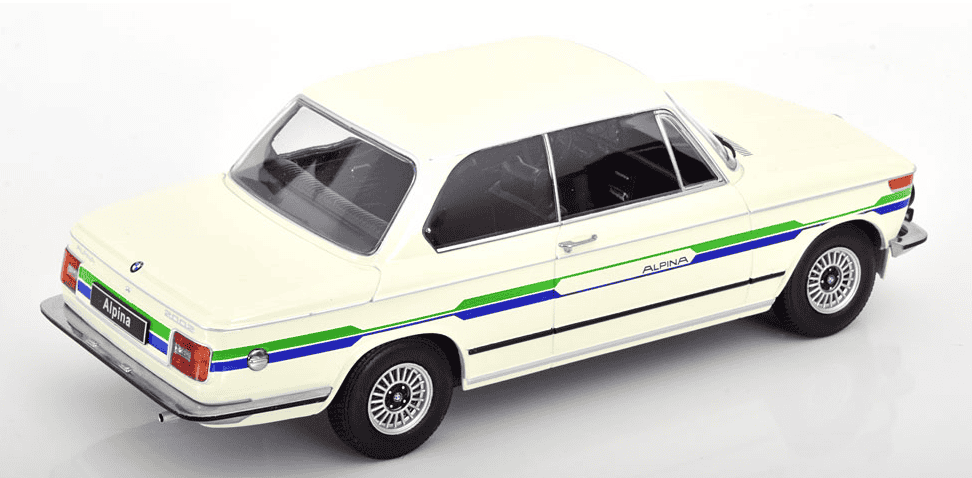 BMW 2002 ALPINA 1974 BLANCHE KK SCALE 1/18°