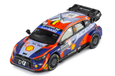 HYUNDAI I20 N RALLY1 N°11 T.NEUVILLE - M.WYDAEGHE RALLYE MONTE-CARLO 2023 - IXO 1/43