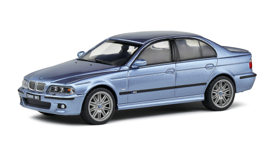 BMW M5 E39 BLEU ARGENTÉ 2000 - SOLIDO 1/43