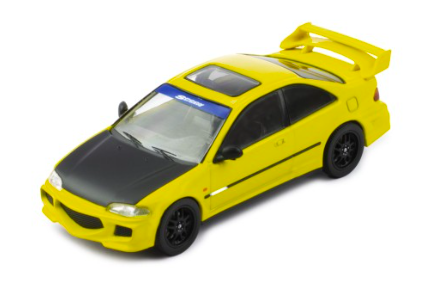 HONDA CIVIC EJ1 COUPE 1995 YELLOW - IXO 1/43