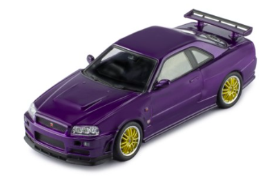 NISSAN SKYLINE GT-R R34 2002 METALLIC PURPLE - IXO 1/43