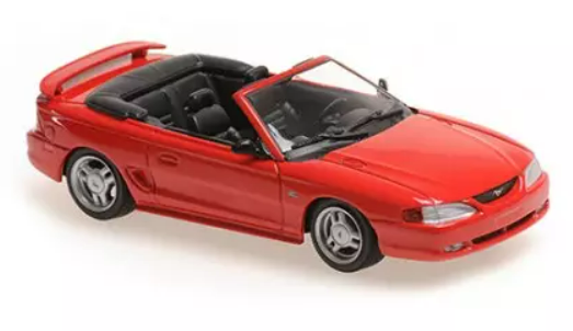 FORD MUSTANG CABRIOLET ROUGE MAXICHAMPS 1/43°
