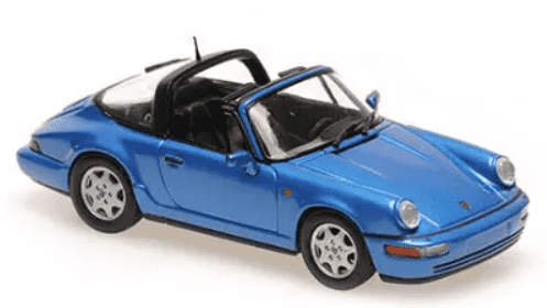 PORSCHE 911 964 CARRERA 2 TARGA BLEU METAL MAXICHAMPS 1/43°