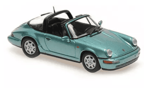 PORSCHE 911 964 CARRERA 2 TARGA VERT METAL MAXICHAMPS 1/43°