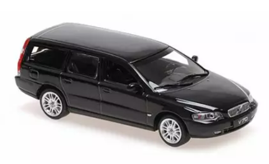 VOLVO V70 BREAK NOIR MAXICHAMPS 1/43°