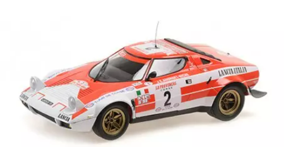 LANCIA STRATOS HF ANDRUET-BICHE #2 VAINQUEURS TOUR DE CORSE 1974 MINICHAMPS 1/18°