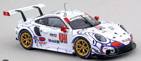 Miniature Spark 1/43 – Porsche 911 GT3 RSR N°77 Le Mans 2013 (S3780, Occasion)