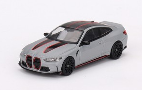 BMW M4 CSL GRISE 2023 MINI GT 1/64°