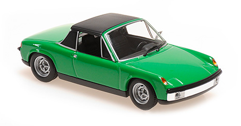 VOLKSWAGEN-PORSCHE 914/4 1972 GREEN- MAXICHAMPS 1/43