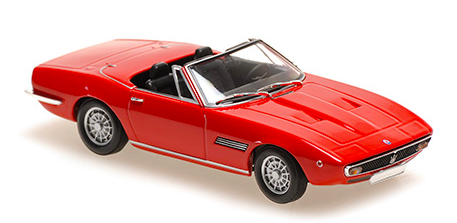 MASERATI GHIBLI SPYDER 1969 ROUGE - MAXICHAMPS 1/43