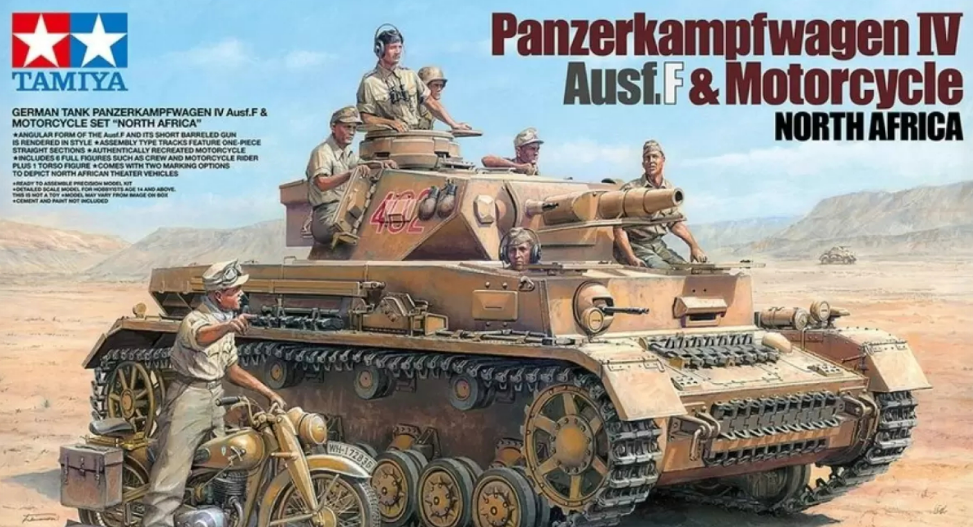 PANZER IV & MOTO AFRIKAKORPS TAMIYA