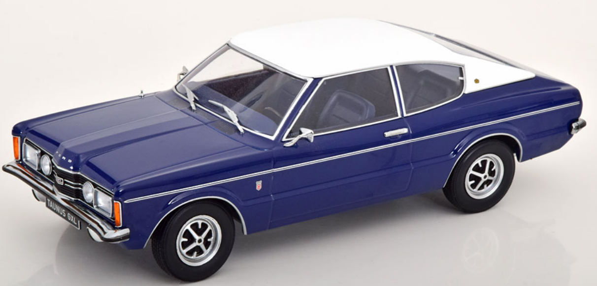 FORD TAUNUS GXL COUPE BLEU KKSCALE 1/18°