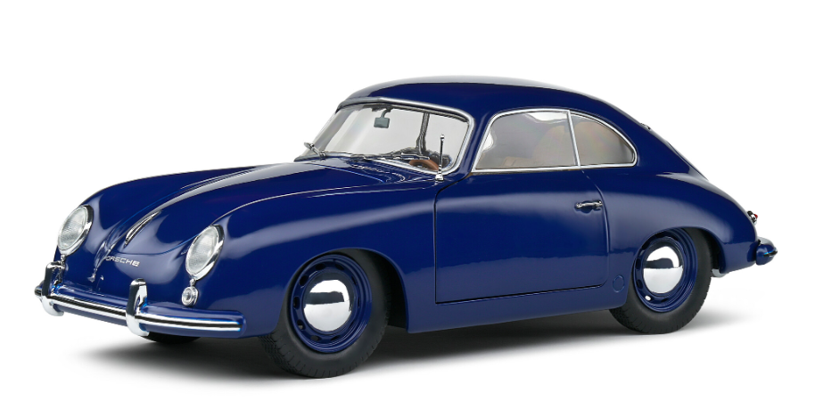 PORSCHE 356 PRÉ-A PETROL BLUE 1953 - SOLIDO 1/18