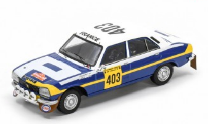 PEUGEOT 504 N°403 VAINQUEUR RALLYE CODASUR 1979 J.GUICHET - J.TODT SPARK 1/43°