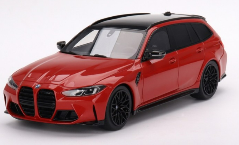 BMW M3 G80 COMPETITION TOURING TORONTO RED METALLIC TOP SPEED 1/18°