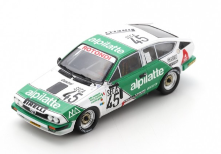 ALFA ROMEO ALFETTA GTV6 N°45 LUIGI RACING BASTOS 24H SPA 1982 LOMBARDI - GALLO - PAL SPARK 1/43°