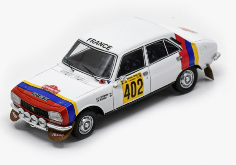 PEUGEOT 504  JC.LEFEBVRE - JP.ROUGET 2ND RALLYE CODASUR 1979 SPARK 1/43°