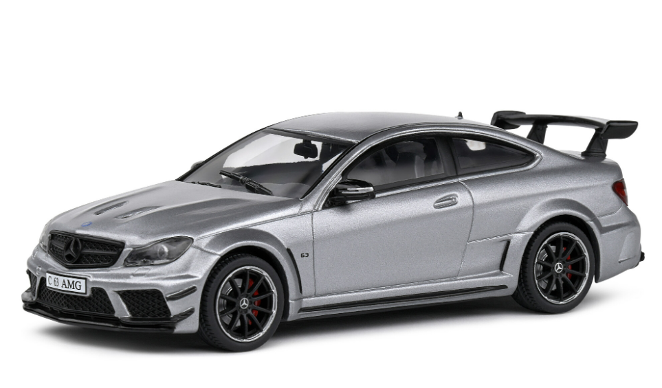 MERCEDES C63 AMG BLACK SERIES MATT GREY SOLIDO 1/43°