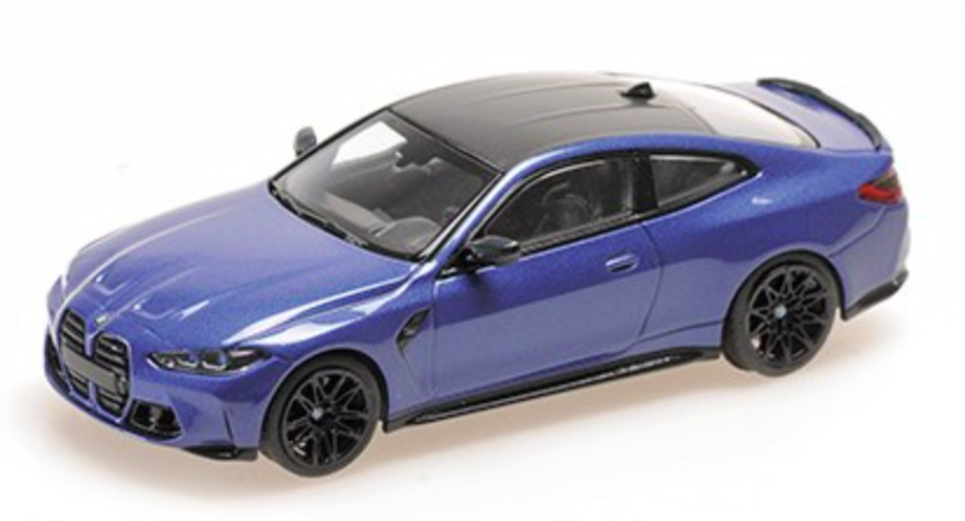BMW M4 2020 BLUE METTALIC - MINICHAMPS 1/43