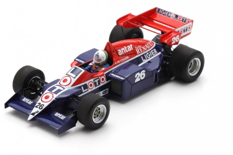LIGIER JS23B EUROPEAN GP 1984 SPARK 1/43°