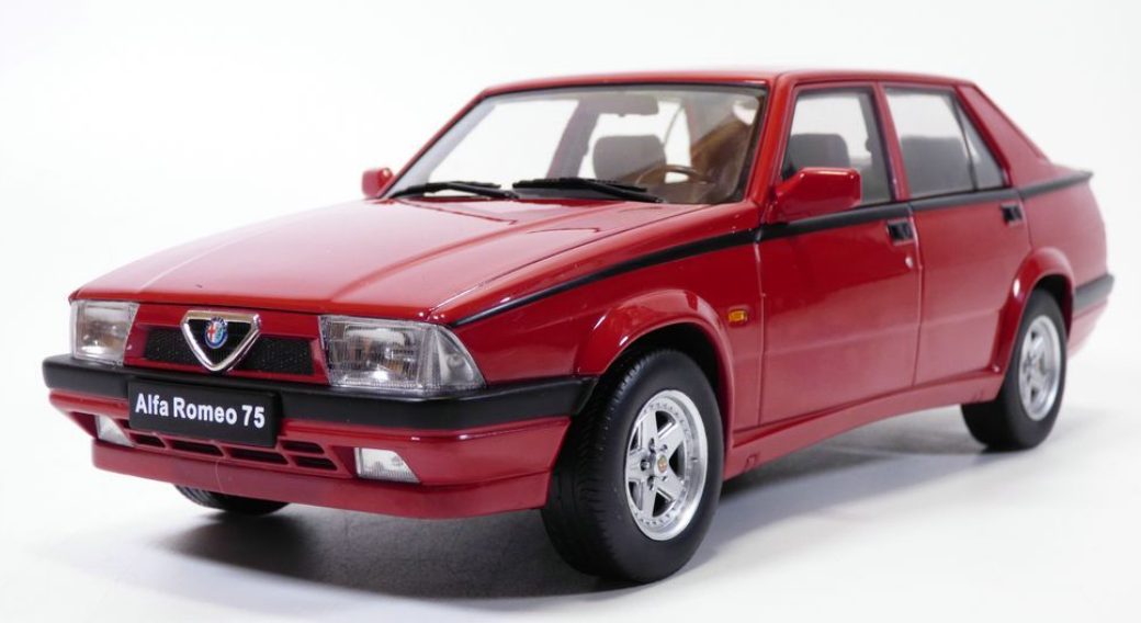 ALFA ROMEO 75 RED TRIPLE 9 1/18°