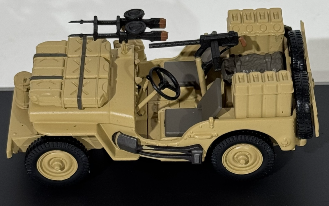 BRITISH SAS 1/4-TOM WILLYS JEEP MOTORCITY 1/43°