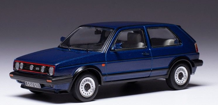 VOLKSWAGEN GOLF GTI (MKI) 1984 BLEU MÉTALLISÉ IXO 1/43°