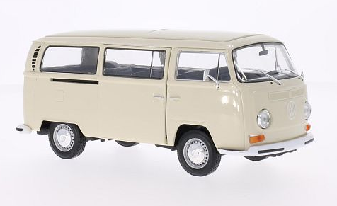 VOLKSWAGEN BUS T2 BLANC 1970 WELLY 1/24°