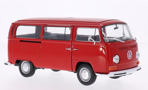 VOLKSWAGEN BUS T2 ROUGE 1970 WELLY 1/24°