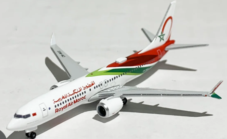 ROYAL AIR MAROC BOEING 737 MAX 8 TM HERPA 1/500°