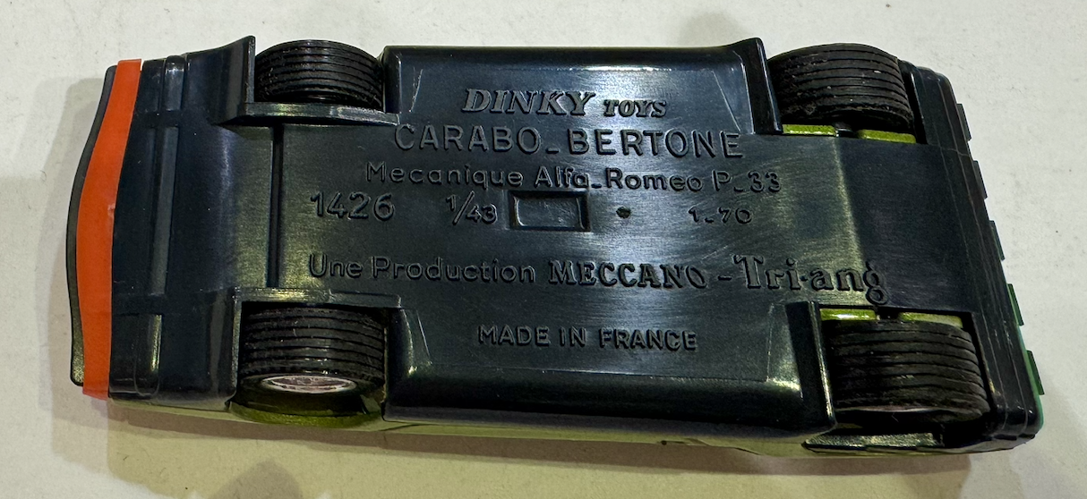 CARABO BERTONE DINKY TOYS 1/43°