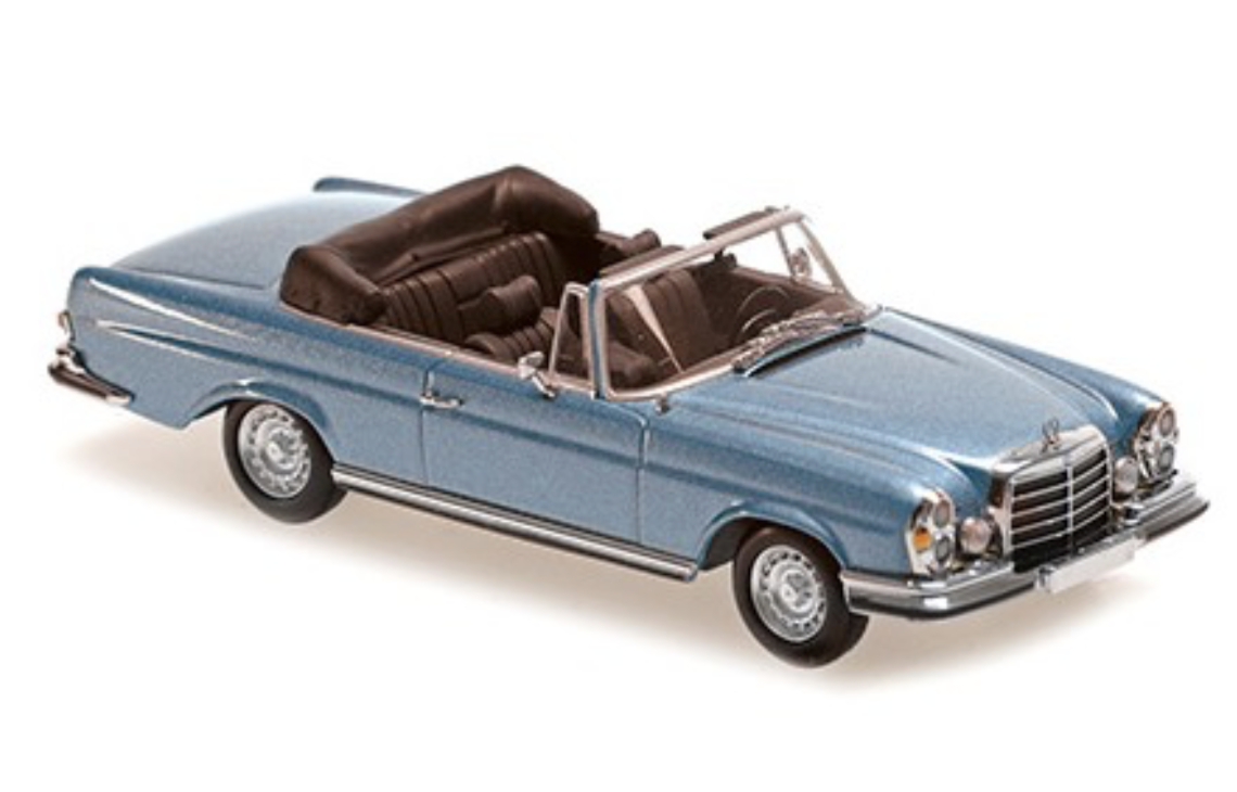 MERCEDES BENZ 280 SE 3.5 CABRIOLET 1970 BLUE MAXICHAMPS 1/43°