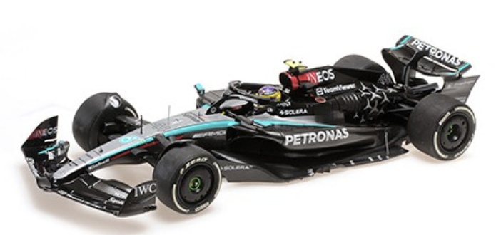 F1 MERCEDES AMG PETRONAS TEAM W15 E PERFORMANCE LEWIS HAMILTON 2024 MINICHAMPS 1/18°