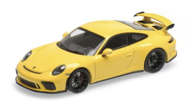 Porsche 911 GT3 Sport Auto 2017 Yellow Minichamps 410066029