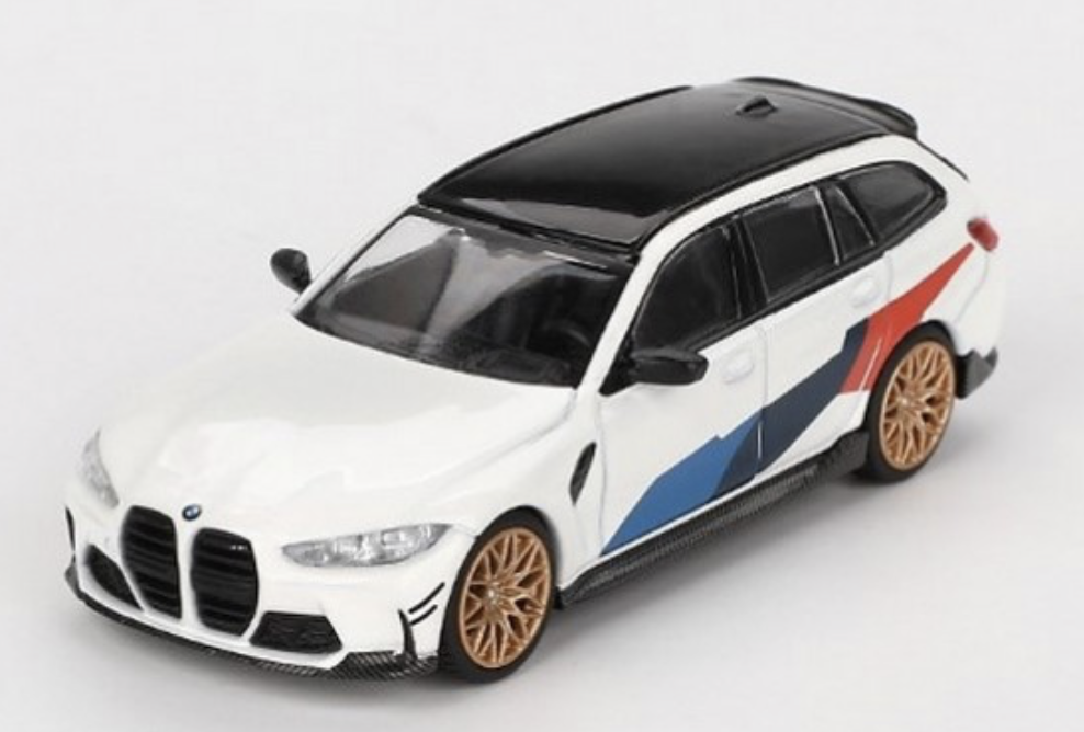 BMW M3 PERFORMANCE TOURING ALPINE LHD 2023 MINI GT 1/64°