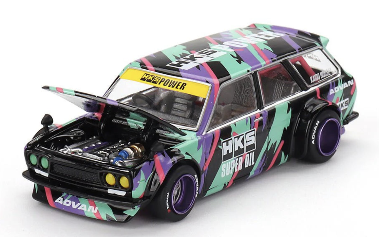 DATSUN 510 WAGON HKS V1 KAIDO 1/64°