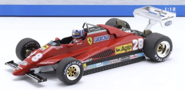 FERRARI 126 C2 #28 2nd GP MONACO 1982 MODEL CAR 1/18°