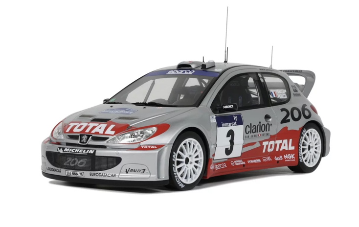 PEUGEOT 206 WRC OTTO 1/18°