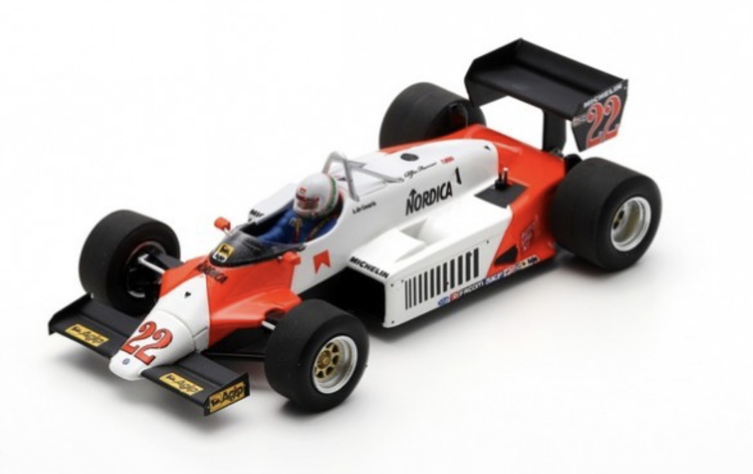 ALFA ROMEO 183T #22 2nd GERMAN GP 1983 SPARK 1/43°