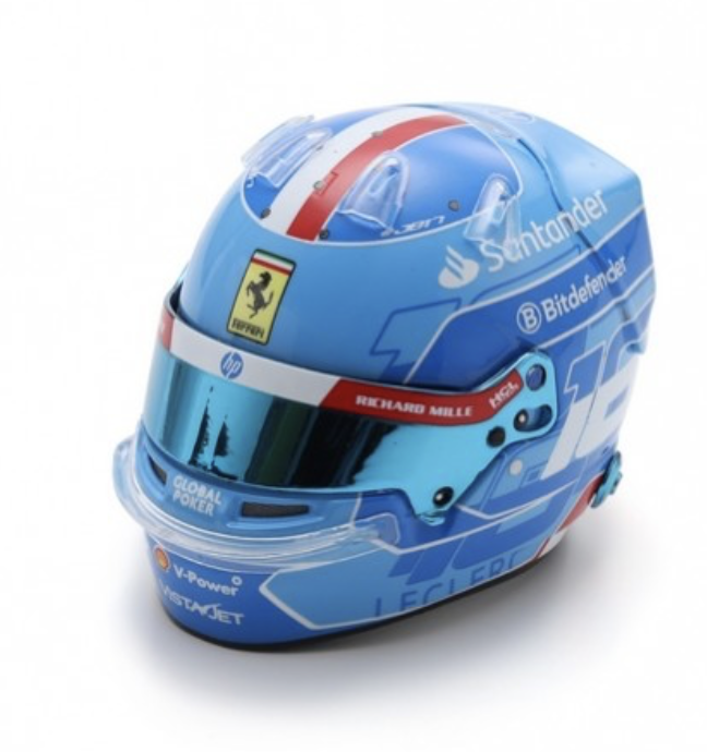 CASQUE F1 CHARLES LECLERC GP MIAMI 2024 LOOK SMART 1/5