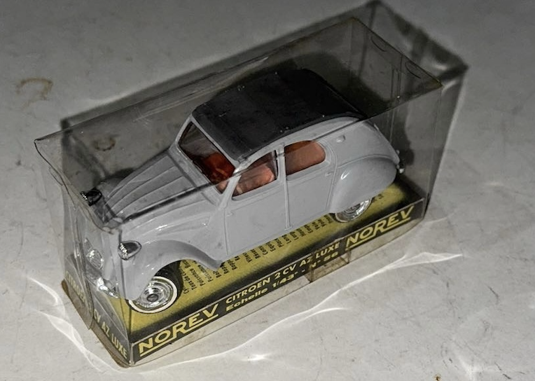 CITROEN 2CV LUXE GRISE NOREV 1/43°