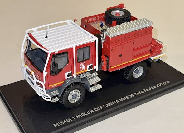 RENAULT MILDUM CCF CAMIVA SDIS 36 ALERTE 1/43°