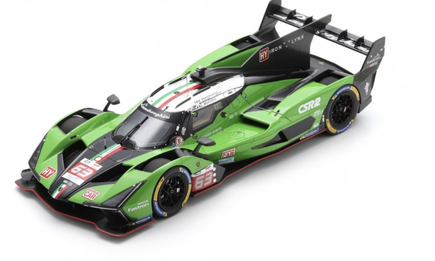 LAMBORGHINI SC63 N°63 LAMBORGHINI IRON LYNX 10ème 24H Le Mans 2024 SPARK 1/18