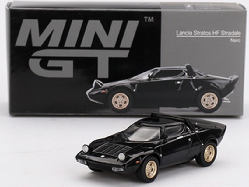 LANCIA STRATOS HF STRADALE NERO 1973 MINI GT 1/64