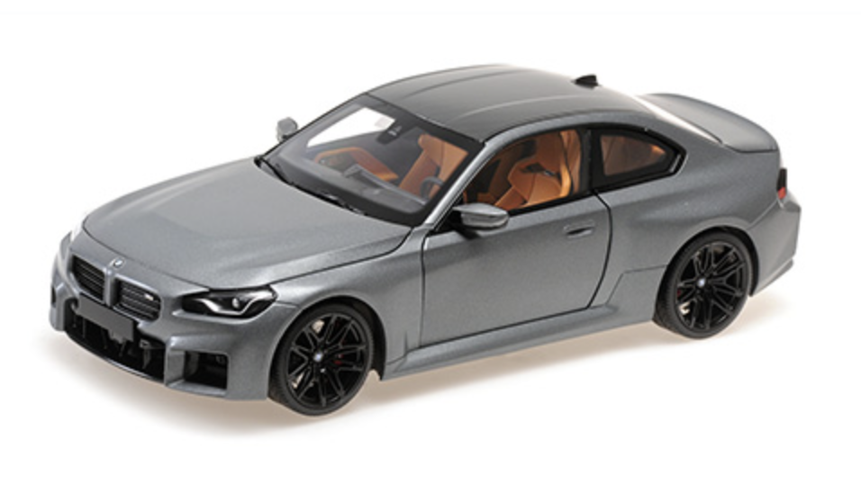 BMW M2 G87 2023 GRIS MATT MINICHAMPS 1/18°