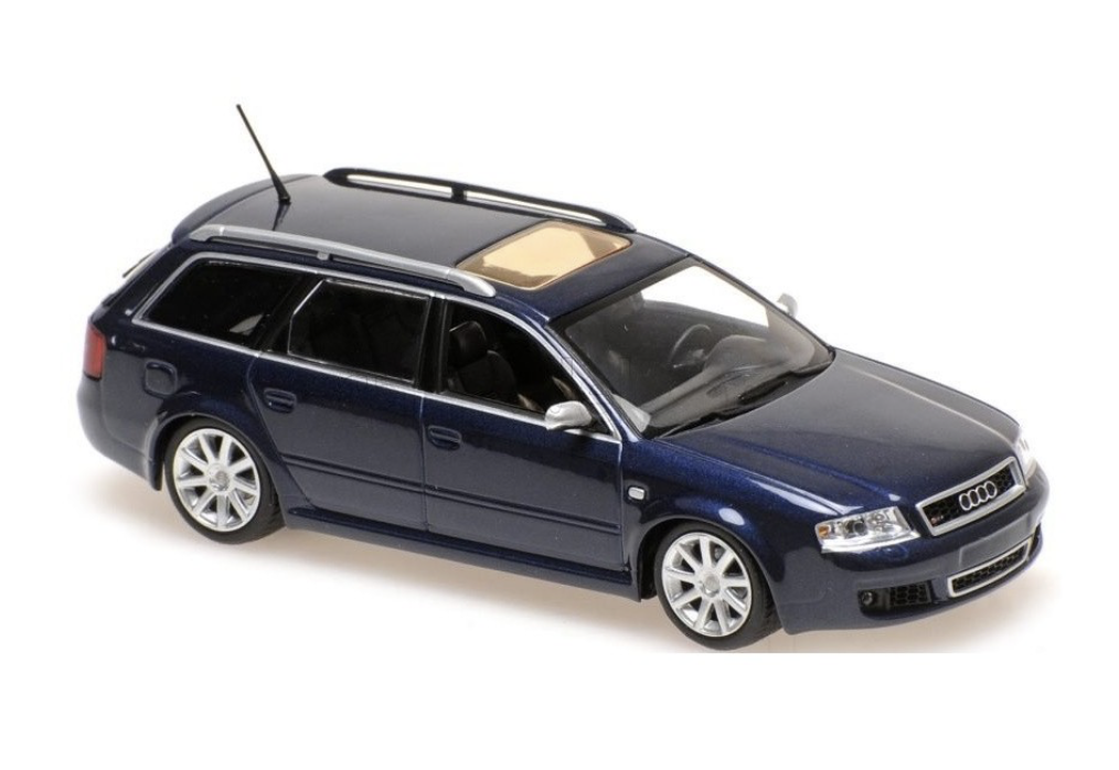 AUDI RS6 AVANT 2002 BLEU MAXICHAMPS 1/43°