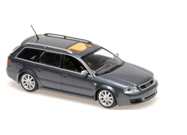 AUDI RS6 AVANT 2002 GRIS MATT MAXICHAMPS 1/43°