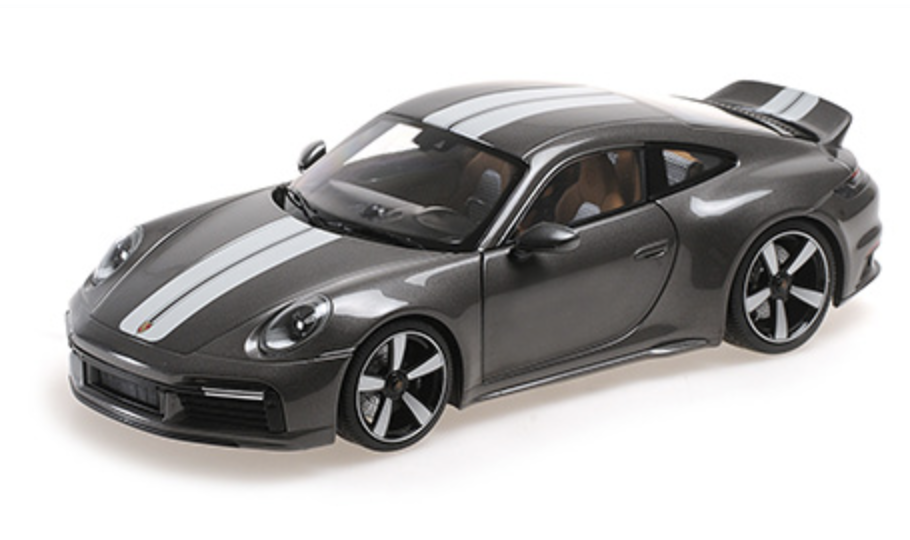 PORSCHE 911 GRIS METAL 2022 MINICHAMPS 1/18°