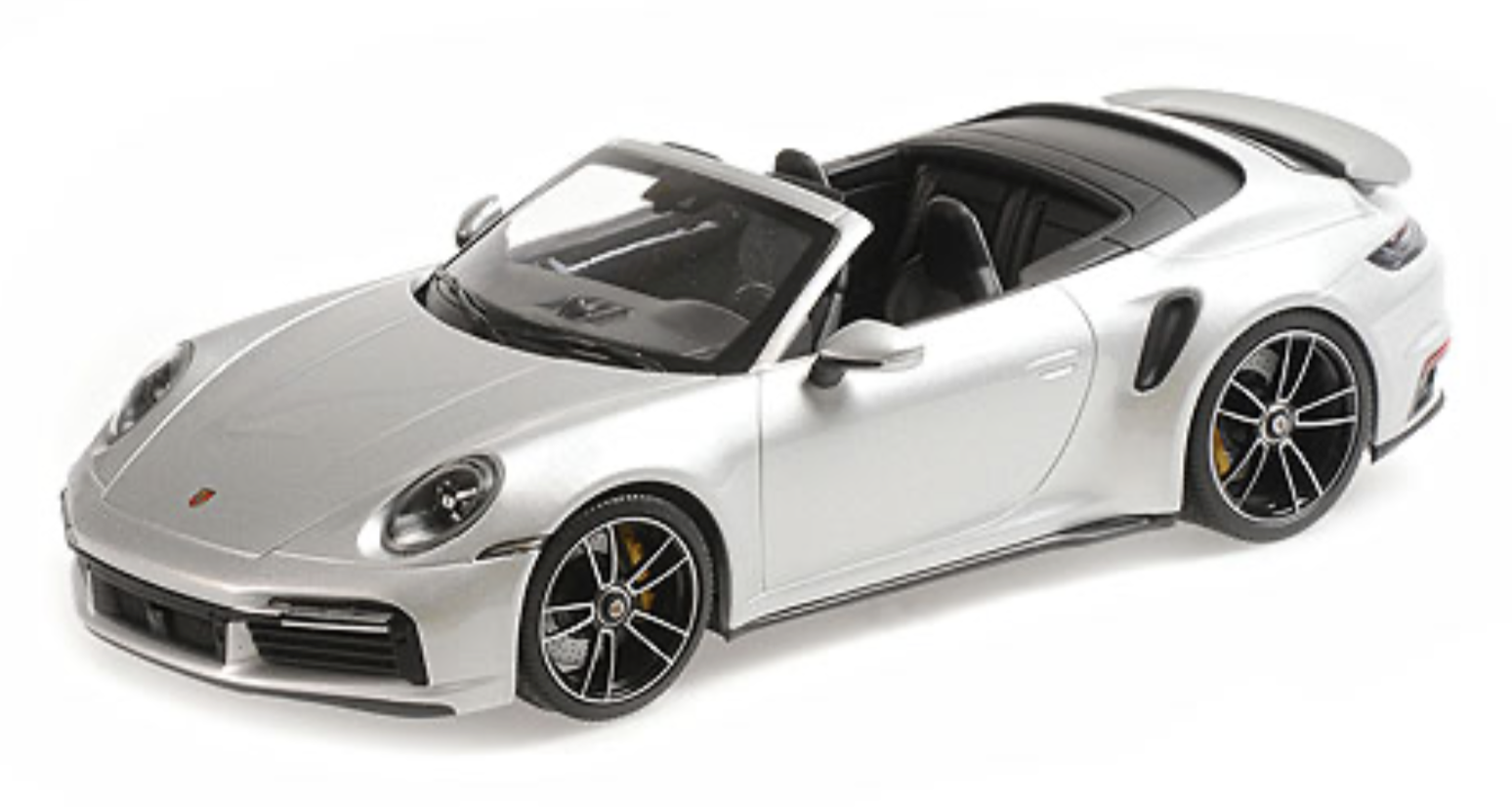 PORSCHE 911 (992) TURBO S CABRIOLET 2020 ARGENT MINICHAMPS 1/18