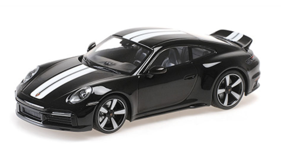 PORSCHE 911 (992) SPORT CLASSIC 2022 NOIR MINICHAMPS 1/18